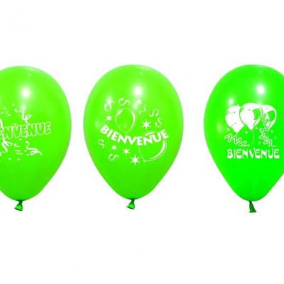 Ballon bienvenue vert menthe (x8) REF/BAL229