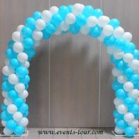 Ballon blanc de 25cm de fabrication francaise en latex