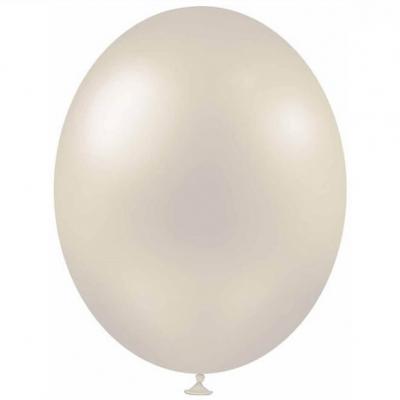 Ballon métallique blanc, 30cm (x25) REF/BALC01