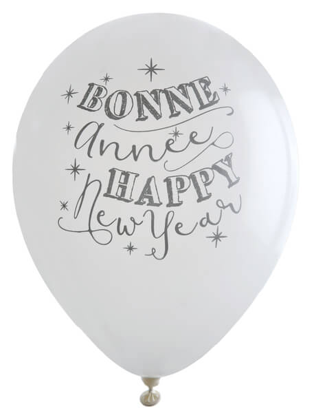 Ballon bonne anneeblanc