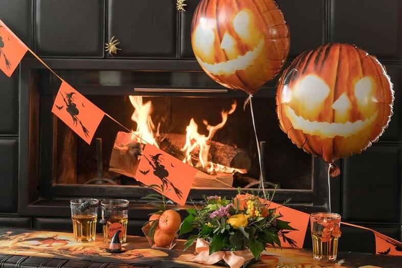 Ballon citrouille halloween aluminium