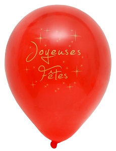 Ballon de noel rouge