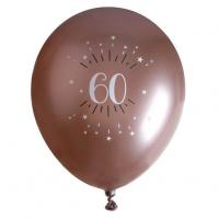 Ballon elegant anniversaire 60 ans rose gold 30cm
