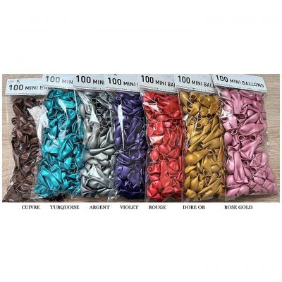 100 ballons latex fabrication france cuivre metallise 15cm
