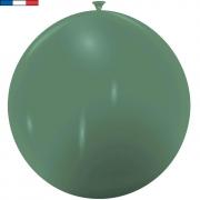 Ballon 40/50cm opaque vert Eucalyptus en latex naturel (x1) REF/53364 Fabriqué en France