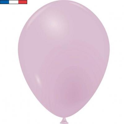 Ballon opaque français en latex Lilas Parme 25cm (x10) REF/33533