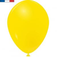 Ballon en latex opaque fabrication francaise 25cm jaune