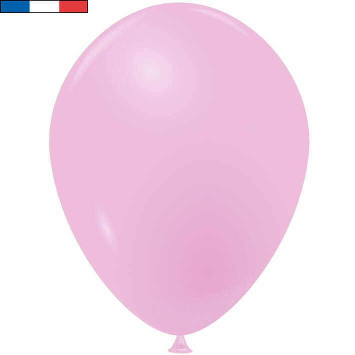 Ballon en latex opaque fabrication francaise 25cm rose