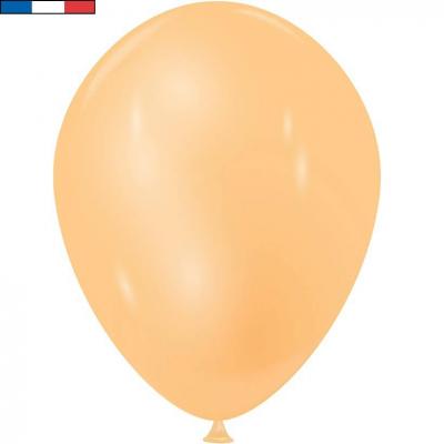 Ballon aspect métallisé nacré Pêche en latex de 15 cm (x100) REF/5080 Fabrication France