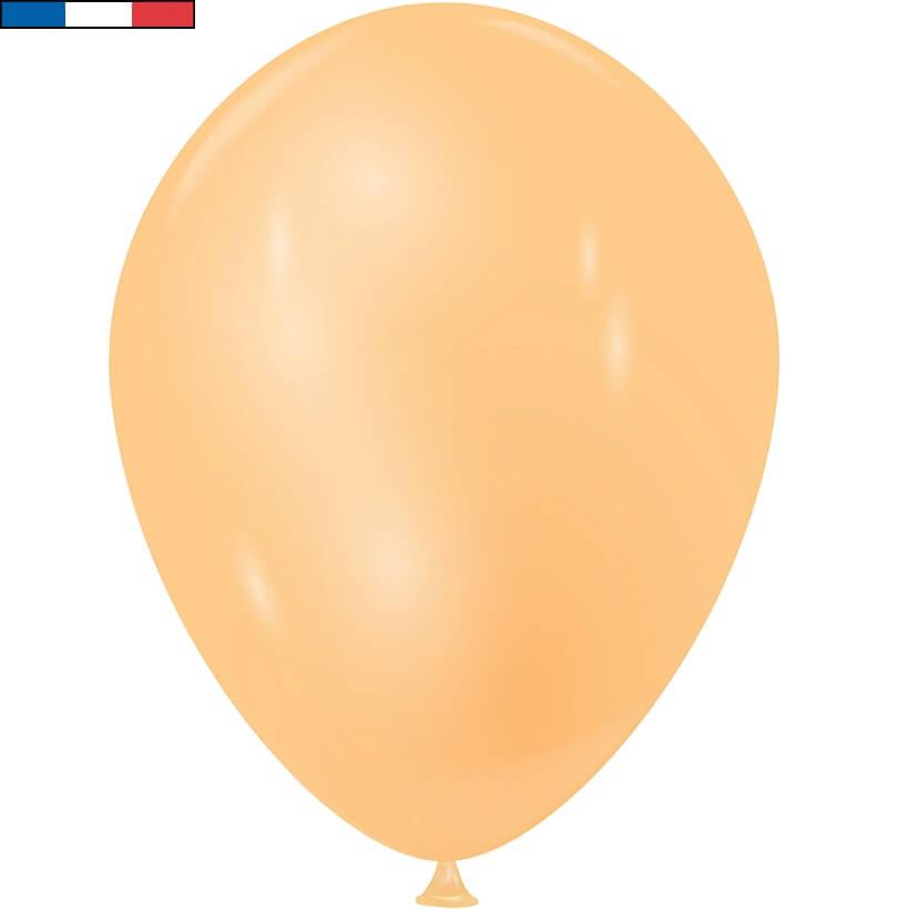 Ballon en latex peche x100 latex biodegradable 15cm