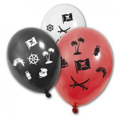 Ballon multicolore: Pirate (x8) REF/BA1430