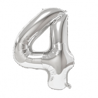 Ballon aluminium anniversaire 8ans argent BA3000-BA3008