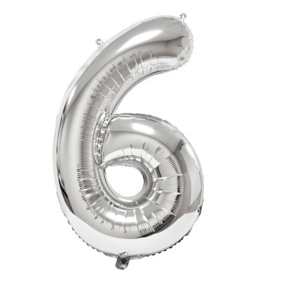 Ballon aluminium anniversaire 4ans argent BA3000-BA3008