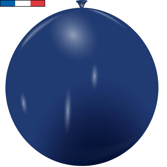 Ballon geant bleu marine en latex de fabrication francaise