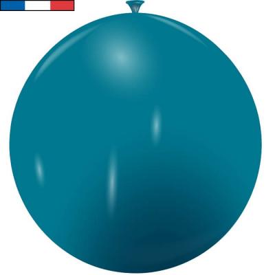 Ballon français géant bleu turquoise en latex 1m (x1) REF/20342C