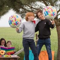 Ballon geant joyeux anniversaire aluminium