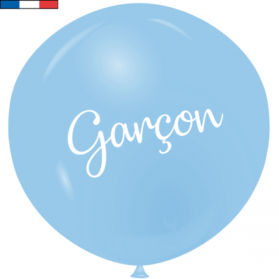 Ballon en latex géant Baby Shower garçon bleu de 100 cm (x1) REF/51230