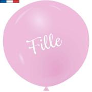 Ballon en latex géant Baby Shower fille rose de 100 cm (x1) REF/51223