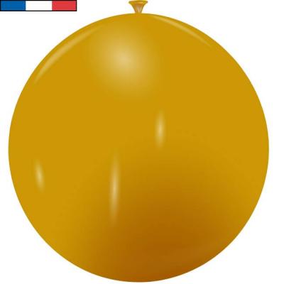 Ballon geant or metallique en latex de fabrication francaise