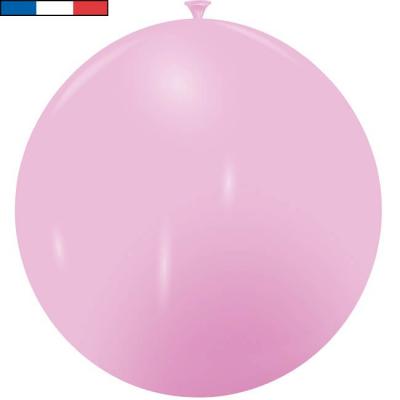 Ballon français géant rose en latex 1m (x1) REF/3192C