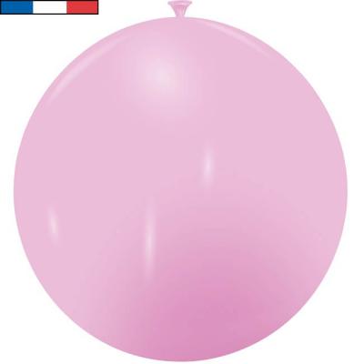 Ballon geant rose en latex de fabrication francaise