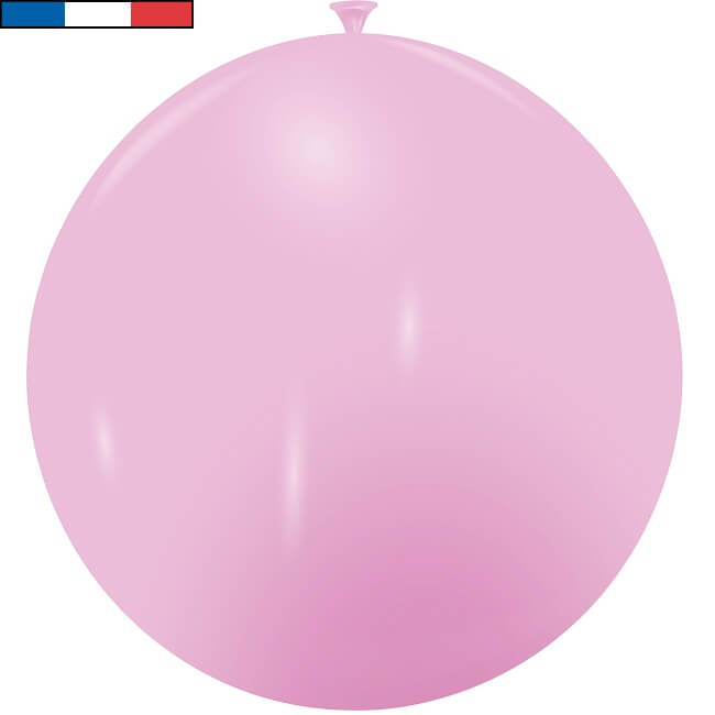 Ballon geant rose en latex de fabrication francaise