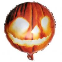 Ballon halloween citrouille en aluminium