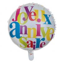 Ballon joyeux anniversaire aluminium