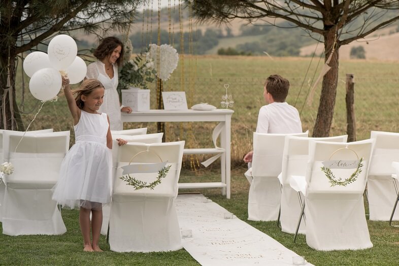 Ballon just married or en latex