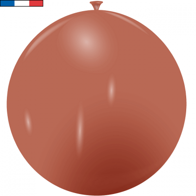 Ballon 40/50cm cuivre métallique en latex naturel (x1) REF/33304 Fabriqué en France