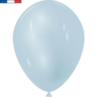 Ballon latex bleu pale 15cm x100 biodegradable
