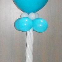 Ballon latex bleu turquoise biodegradable