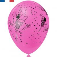Ballon latex fee de fabrication francaise rose bonbon