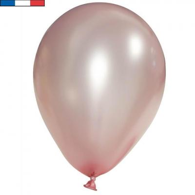 Ballon latex naturel opaque français 30cm rose gold métallique (x50) REF/50806