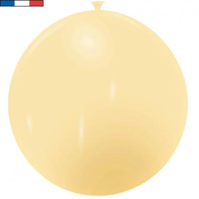 Ballon 40/50cm opaque crème/ivoire en latex naturel (x1) REF/19935 Fabriqué en France