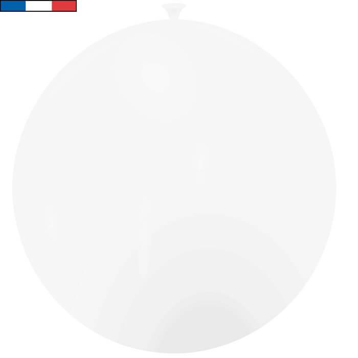 Ballon latex naturel biodegradable fabrique en france 50cm blanc