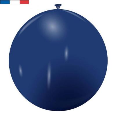 Ballon 40/50cm opaque bleu marine en latex naturel (x1) REF/52251 Fabriqué en France