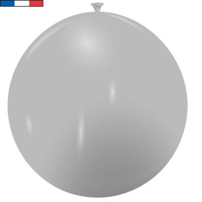 Ballon 40/50cm opaque gris en latex naturel (x1) REF/39382 Fabriqué en France