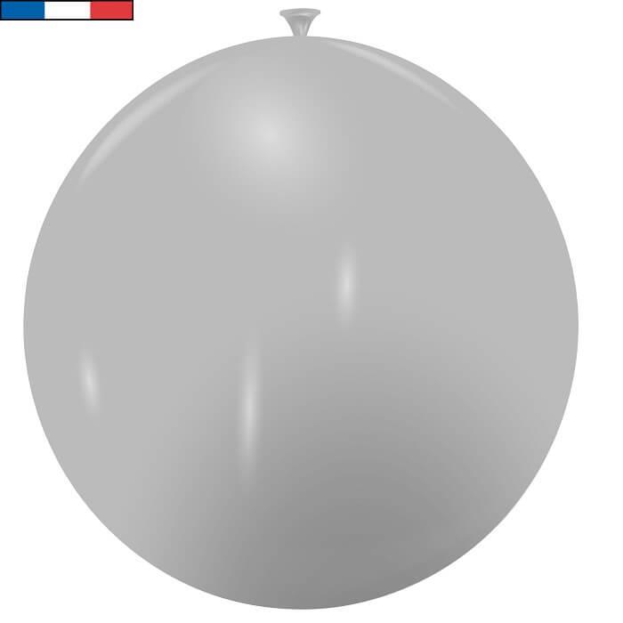 Ballon latex naturel biodegradable fabrique en france 50cm gris