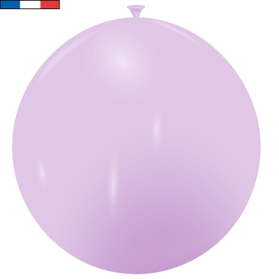 Ballon 40/50cm opaque Lilas/Parme en latex naturel (x1) REF/20328 Fabriqué en France