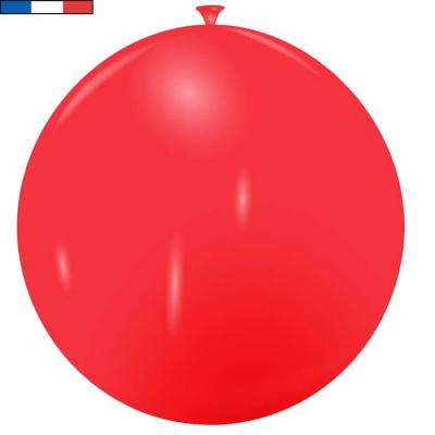 Ballon 40/50cm opaque rouge en latex naturel (x1) REF/3024 Fabriqué en France
