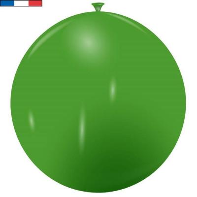 Ballon 40/50cm opaque vert prairie en latex naturel (x1) REF/21219 Fabriqué en France
