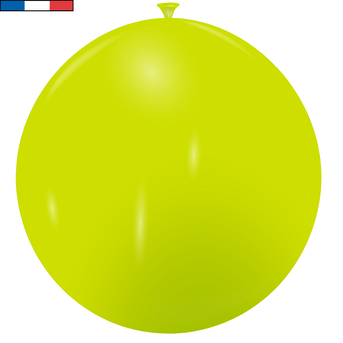 Ballon latex naturel biodegradable fabrique en france 50cm vert tilleul