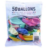 Ballon latex naturel fabrication francaise multicolore