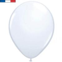 Ballon latex naturel francais 25cm blanc