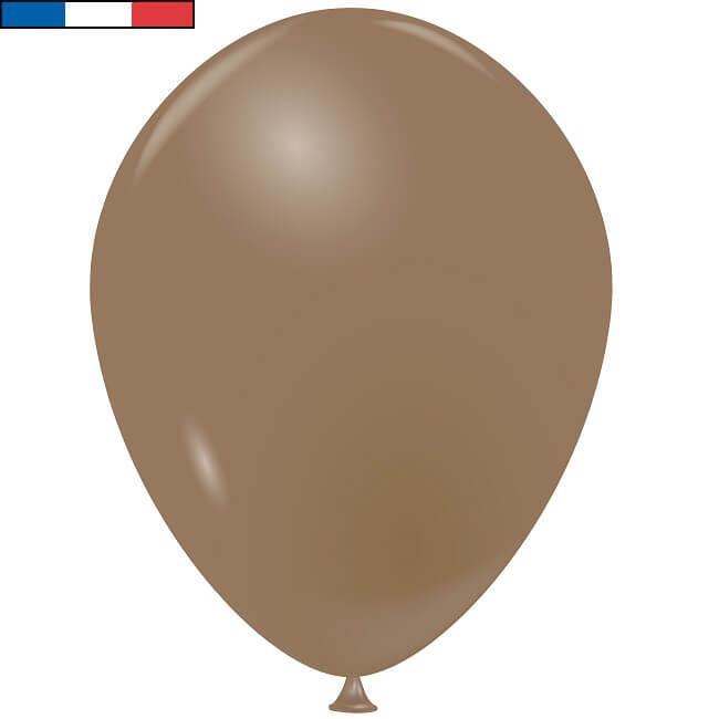Ballon latex naturel francais 25cm taupe