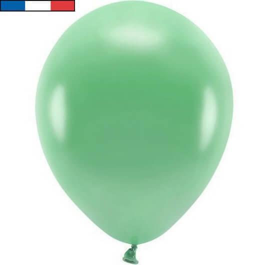 Ballon latex naturel francais 25cm vert menthe