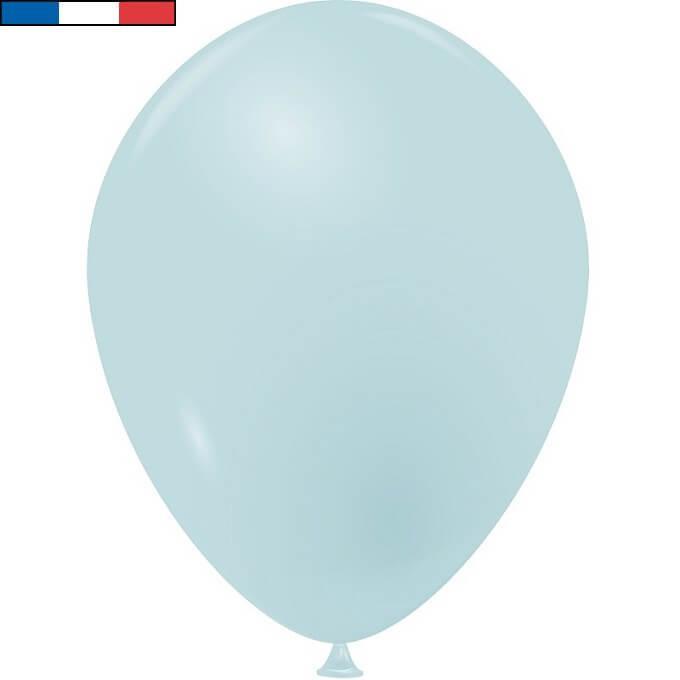 Ballon latex opaque 15cm fabrication france bleu pastel