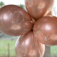 Ballon latex rose gold anniversaire princesse