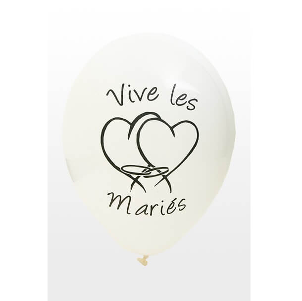 Ballon mariage blanc